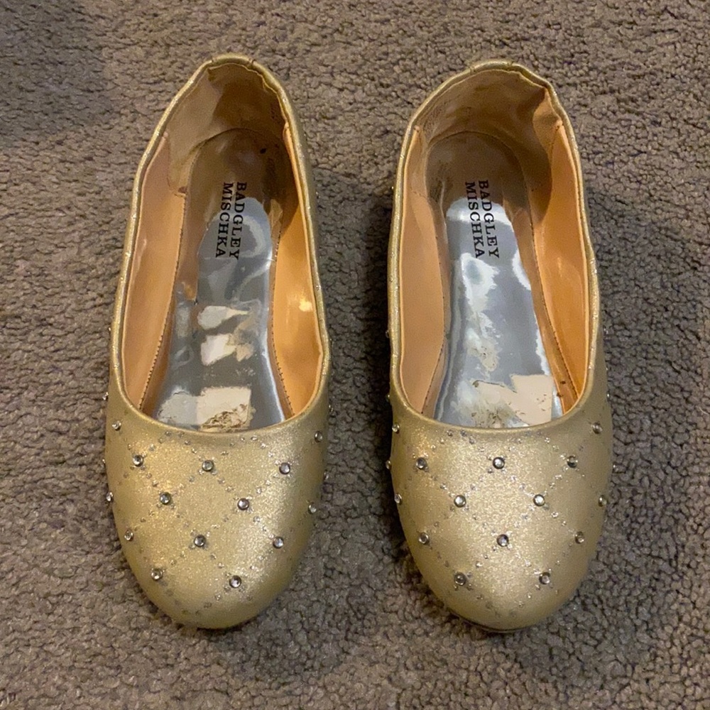 Badgley Mischka girls flats size 13